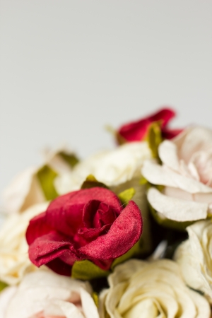 Bouquet of flowers isolated on whiteの写真素材