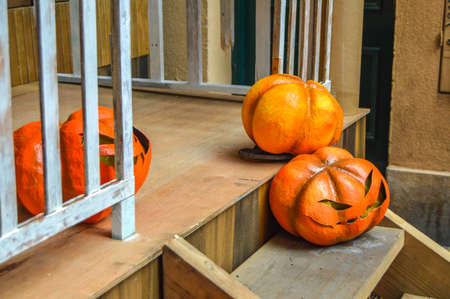 Fiesta Major de Gracia, Carrer Fraternitat de baix, Barcelona, Spain - August 2019. Decorated streets of Gracia districtのeditorial素材