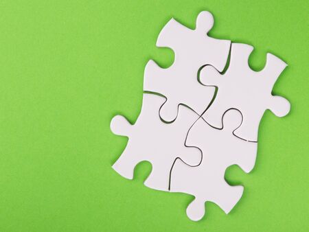 Missing jigsaw puzzle pieces. Business concept. Compliting final puzzle taskの写真素材