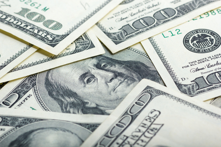 Money American dollar billsの写真素材