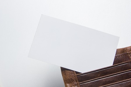 Business cards Mockup on color background. Flat Lay. copy space for text.の写真素材