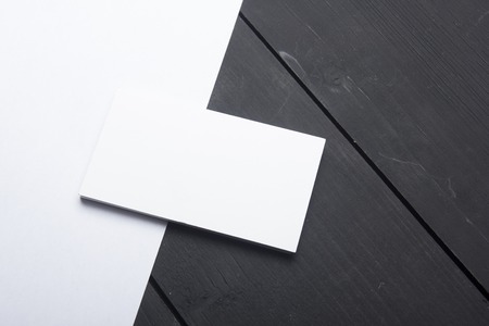 Business cards Mockup on color background. Flat Lay. copy space for text