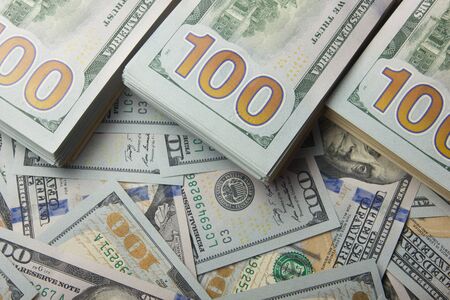 money background. american hundred dollar bills. finance concept.