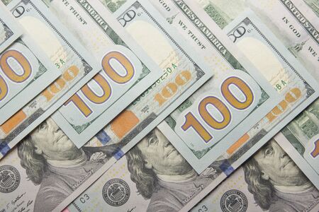 money background. american hundred dollar bills. finance concept