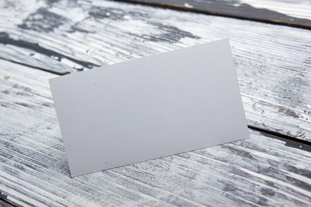Business cards blank. Mockup on color background. Flat Lay. copy space for text