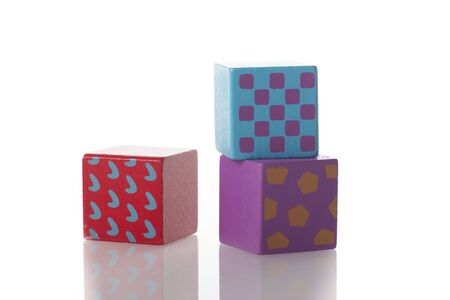 Set of kid toys isolated on white backgroundの写真素材