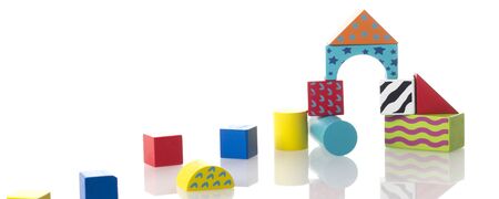 Set of kid toys isolated on white background.の写真素材