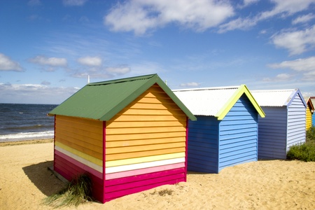 Bathing boxes on brighton beach - Melbourne