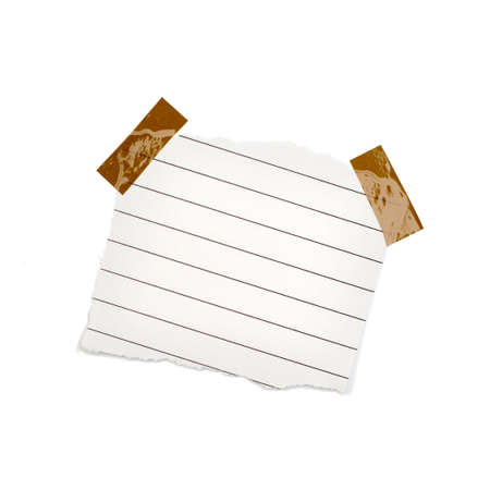  little pieces of paper on a white background in high definition の写真素材