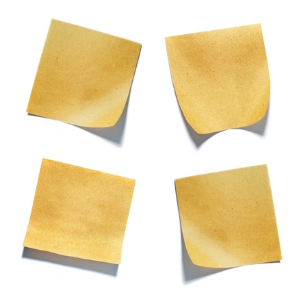  little pieces of paper on a white background in high definition 