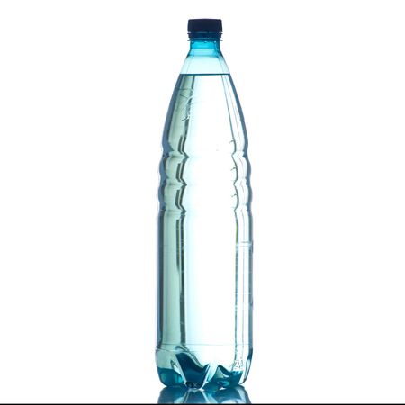 Bottle of water on a white background in high definitionの写真素材