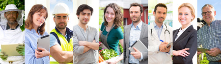 View of different kind of person a workの写真素材