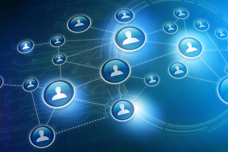 Concept view of business international network interface - Technology conceptの写真素材