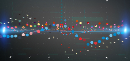 View of a Business stock exchange trading data information isolated on a background