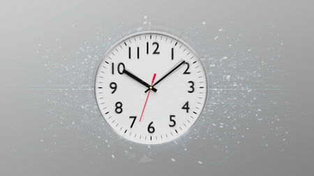 View of a Clock timer isolated on a background 3d rendering