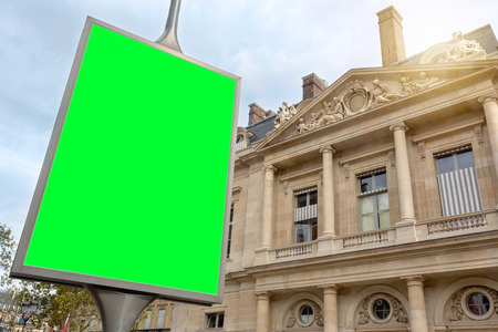 View of a Mock up of an Outdoor Billboard Advertisementの写真素材