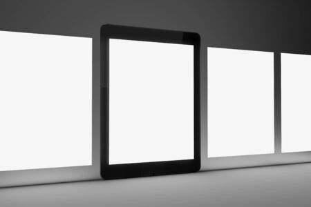 View of a Isolated Devices Mockupの写真素材