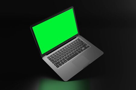 View of a Isolated Devices Mockupの写真素材