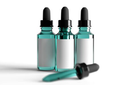 Bottle cosmetic mock up - 3d renderingの写真素材