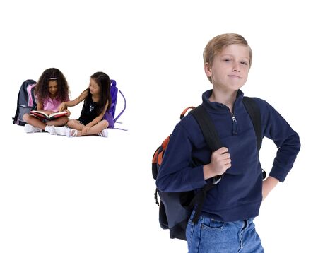 Young kids are ready for school. Education, , learningの写真素材