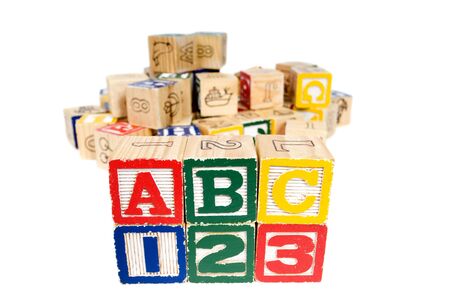 Wooden blocks spell out your future. Education and Schoolの写真素材