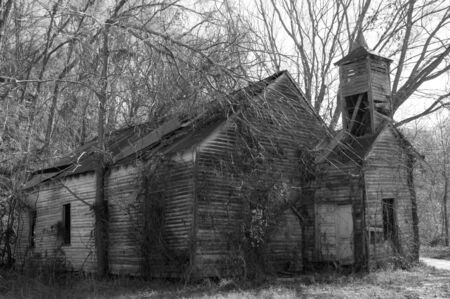An old church which has seen it's former glory many years before.の写真素材