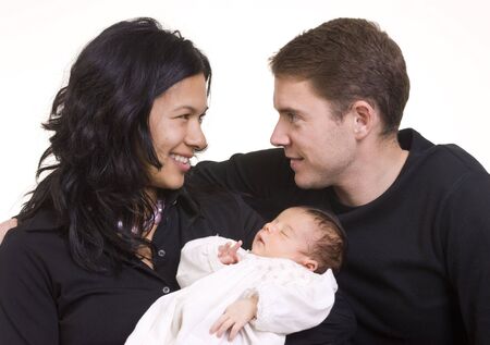 A happy family. Bonding, Love, marriage, childrenの写真素材
