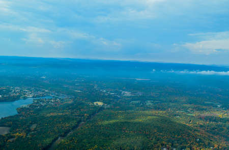 Aerial View of New Hampshireの写真素材
