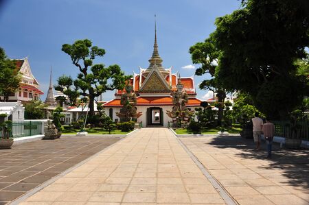 Temple of Dawn, Bangkok, Thailandの写真素材