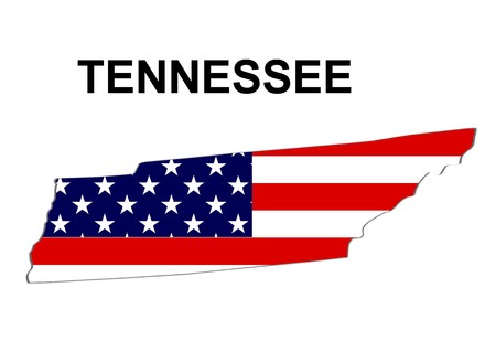 Map of Tennesseeの写真素材
