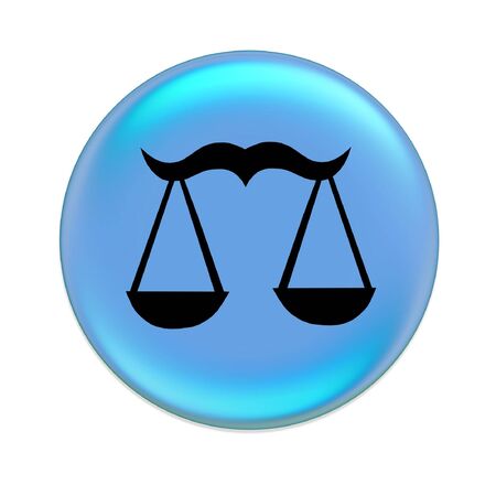 libra zodiac buttonの写真素材