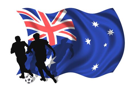 soccer player Australiaの写真素材