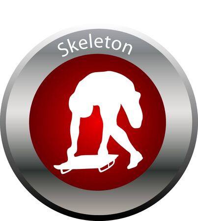 winter game button skeletonの写真素材