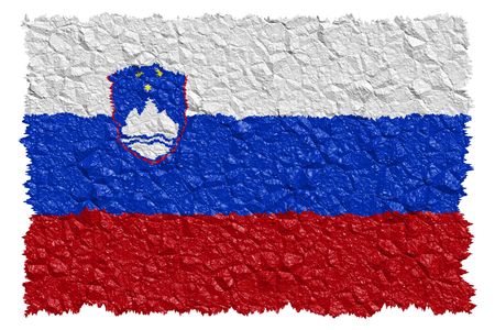 National Flag Sloveniaの写真素材