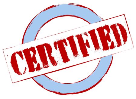 Rubber Stamp Certifiedの写真素材