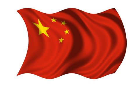 Waving flag Chinaのeditorial素材