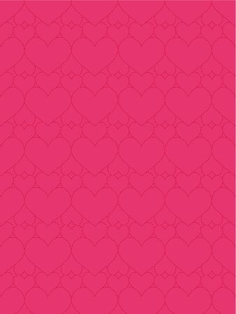 Pink leather background with hearts for Valentines Dayのイラスト素材