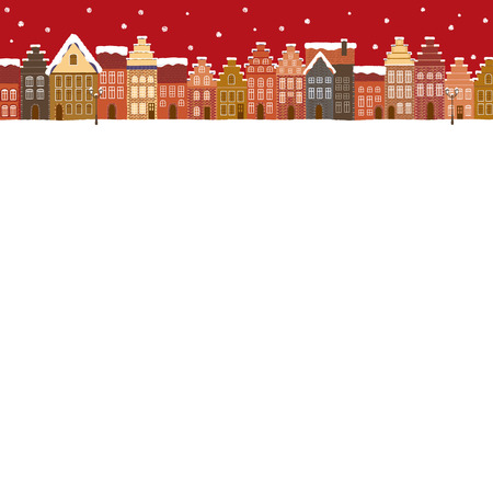 Christmas landscapeのイラスト素材
