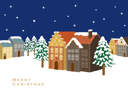 Christmas landscapeのイラスト素材