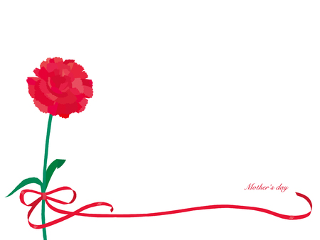 Carnation illustration for Mother's Day background.のイラスト素材