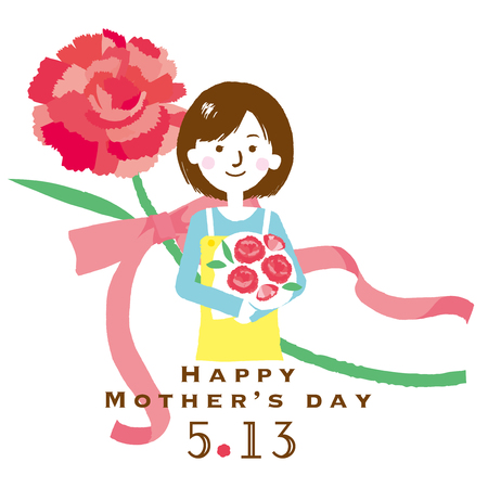 Mother's Day illustrationのイラスト素材