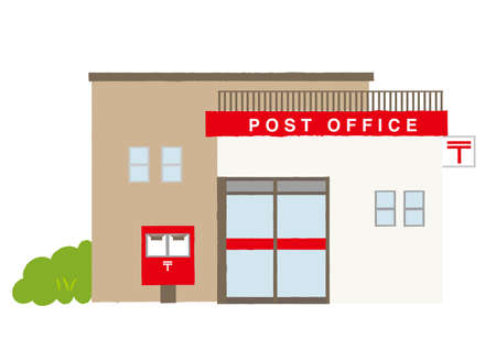 Post office illustrationsのイラスト素材
