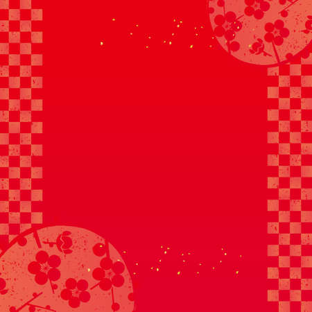 Ume no Maru Background Illustrationのイラスト素材