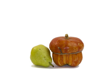 pear and pumpkinの写真素材