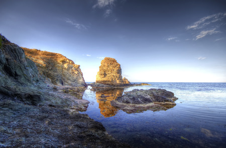 Rocks and sea  Beautiful waterscape in Bulgariaの写真素材