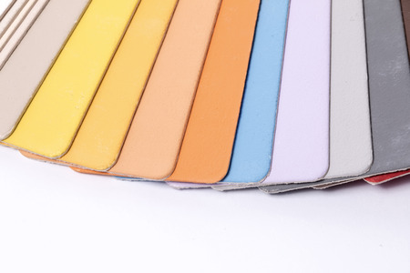 Close up of a different color paletteの写真素材