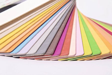 Close up of a different color paletteの写真素材