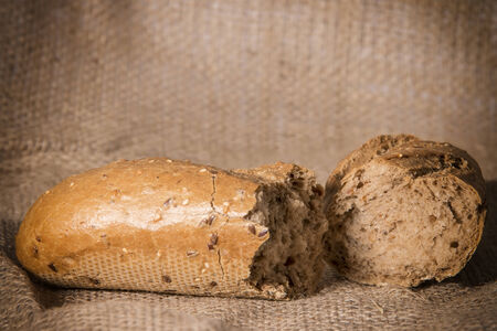 close up of delicious fresh wholegrain bread