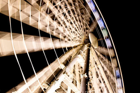 Budapest Eye. 31 december 2015, Sziges Eye - ferris wheel, Hungary in the Nightのeditorial素材