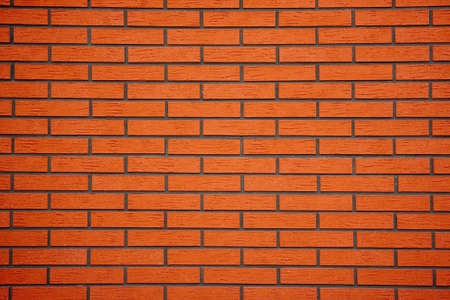 brick wall built of bricks of new